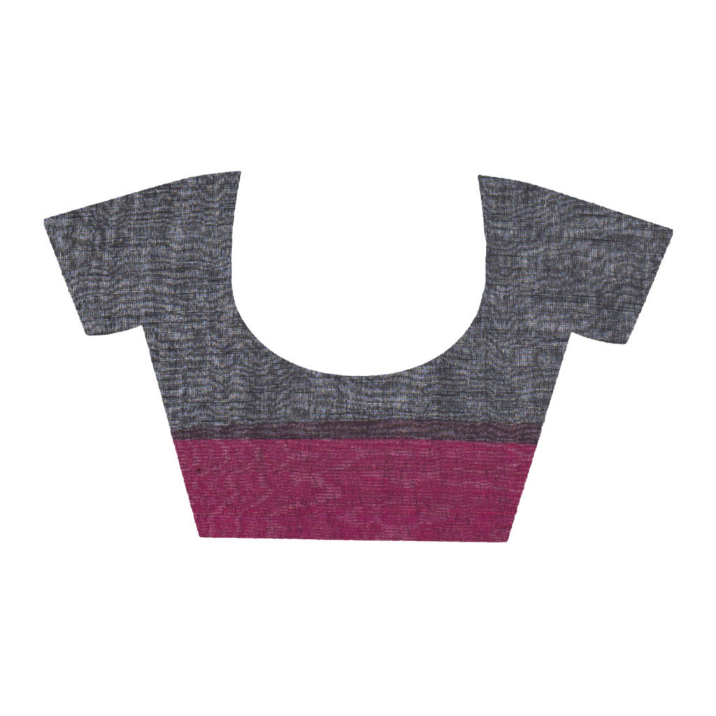 Black Pure Cotton Clasic_Than Hand Loom Saree (802)